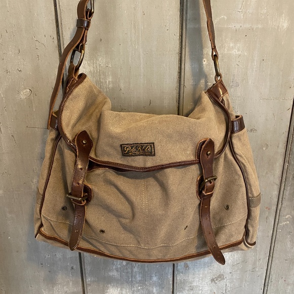 Vintage Polo Ralph Lauren Canvas Messenger Bag - Picture 2 of 8